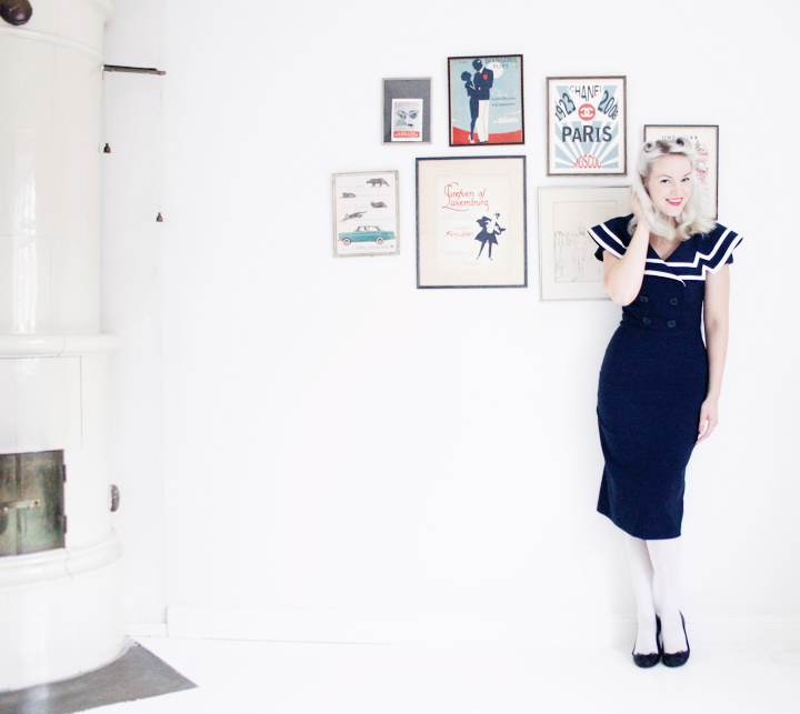 emmas vintage sailor dress white floor