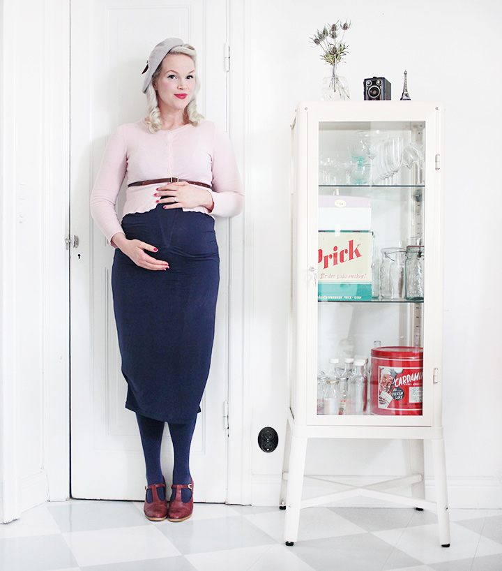 gravid kläder gravidmage vecka 36 vintage emmasvintage