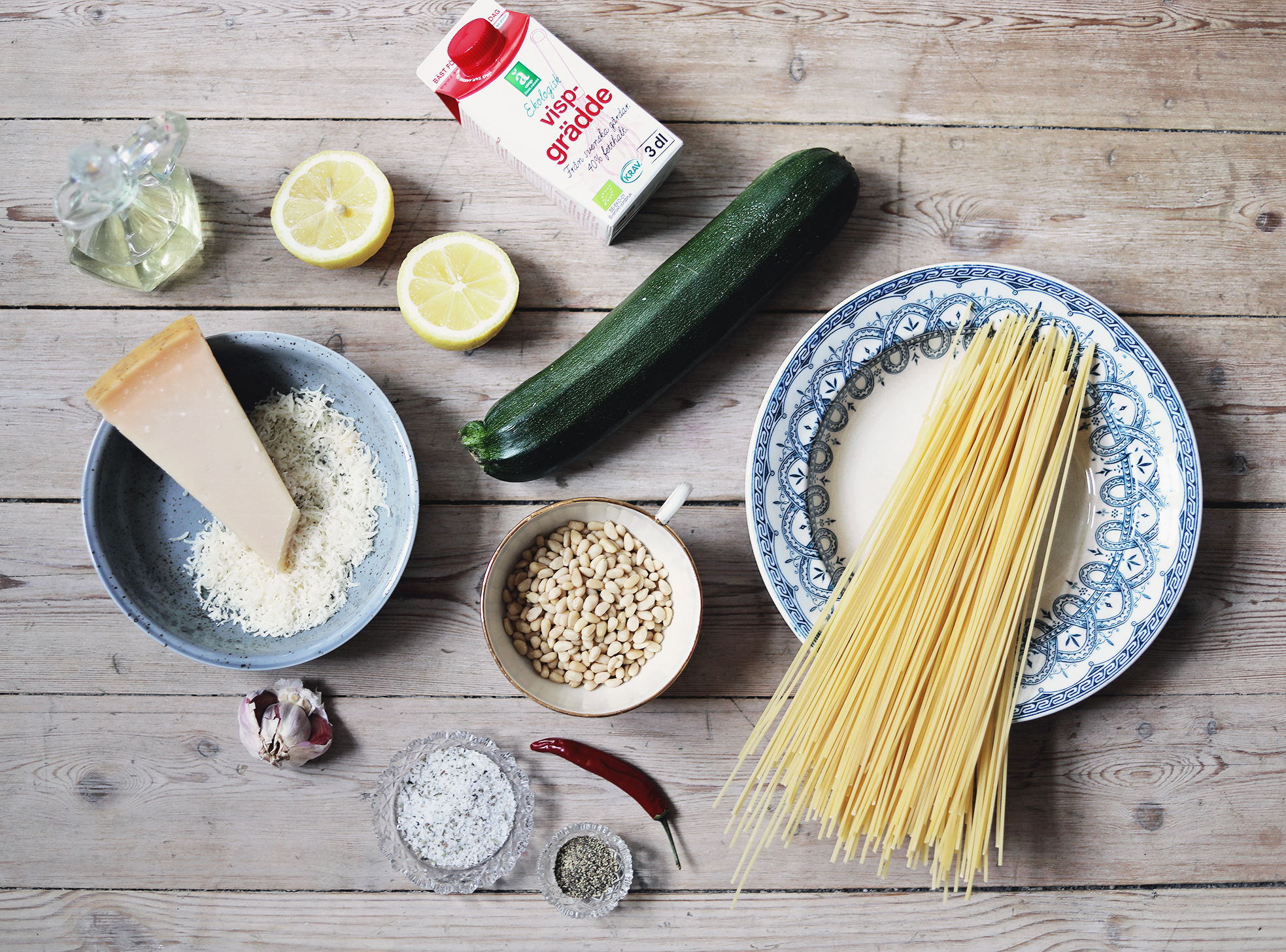 vegetariskt recept pasta enkelt middag 